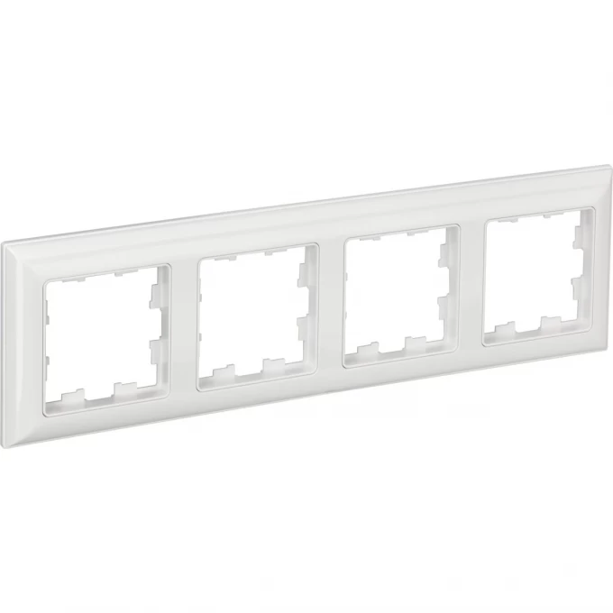 4-местная рамка IEK Brite ру-4-бр белый/белый 1 BR-M42-12-K0 4-местная рамка IEK Brite ру-4-бр белый/белый 1 BR-M42-12-K0