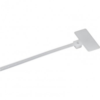 Хомут IEK UHH14-D025-110-100-K01 2.5х110мм P6.6 маркерный белый (уп.100шт)