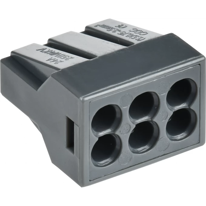 Клемма строительно-монтажная IEK GENERICA СМК 773-306 с пастой UKZ11-306-100-G Клемма строительно-монтажная IEK GENERICA СМК 773-306 с пастой UKZ11-306-100-G