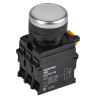 Кнопка с подсветкой и фиксацией IEK MASTER MI-BT60-11TD-3-11-K01 d=22мм 1NO+1NC белая MI-BT60-11TD-33-11-K01