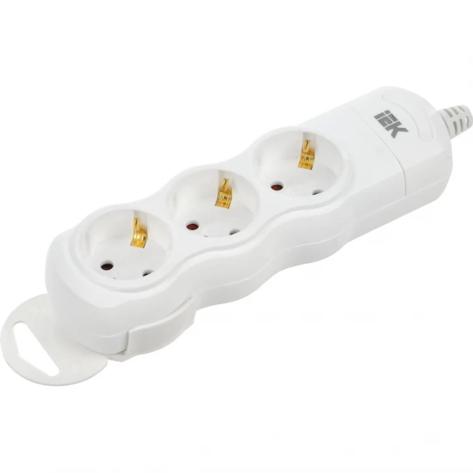 Колодка удлинителя 3-мест. с заземлением РПр03 IEK WYP10-D-KP-16-03-ZS-K01 Колодка удлинителя 3-мест. с заземлением РПр03 IEK WYP10-D-KP-16-03-ZS-K01
