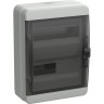 Корпус пластиковый IEK TEKFOR КМПн-24 IP65 черная прозрачная дверь TF5-KP72-N-24-65-K03-K02