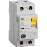 Выключатель дифференциальный IEK ВД1-63 2Р 40А 300мА MDV10-2-040-300