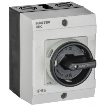 Переключатель кулачковый IEK MI-CS21-010-055 10А (сх. 55) в боксе закрытая рукоятка