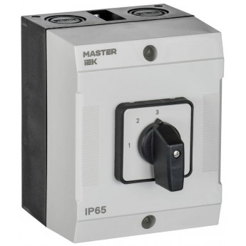 Переключатель кулачковый IEK MI-CS20-010-082 10А (сх. 82) в боксе стандартная рукоятка