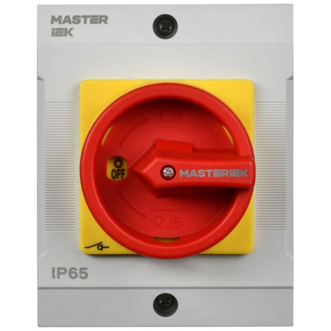 Переключатель кулачковый IEK 16А (сх. 10) в боксе закрытая рукоятка аварийный MI-CS22-016-010