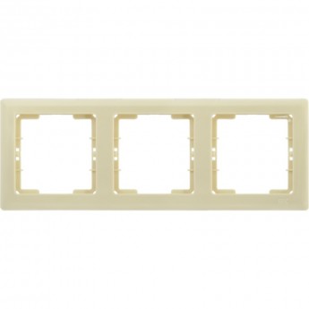Рамка 3-местная горизонтальная IEK РГ-3-БК BOLERO кремовый - EMB30-K33 Рамка 3-местная горизонтальная IEK РГ-3-БК BOLERO кремовый - EMB30-K33