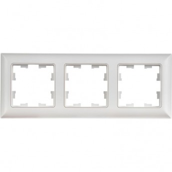 Рамка 3-местная IEK BRITE BR-M32-12-K91 РУ-3-БрАБ арктич. бел./белая Рамка 3-местная IEK BRITE BR-M32-12-K91 РУ-3-БрАБ арктич. бел./белая