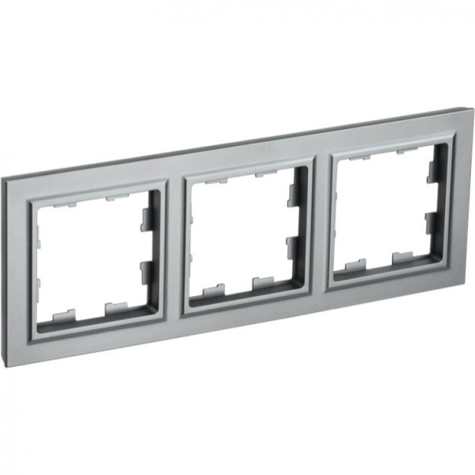 Рамка 3-местная IEK BRITE РУ-3-БрС сталь - BR-M32-K46 Рамка 3-местная IEK BRITE РУ-3-БрС сталь - BR-M32-K46