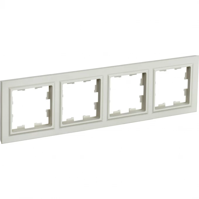 Рамка 4 поста IEK BRITE РУ-4-БрКр бежевый BR-M42-K10 Рамка 4 поста IEK BRITE РУ-4-БрКр бежевый BR-M42-K10