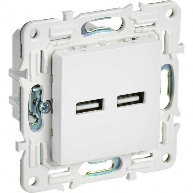 Розетка IEK USB A+A 3.1А SKANDY SK-R15W арктический белый SK-U21-D31-K01 Розетка IEK USB A+A 3.1А SKANDY SK-R15W арктический белый SK-U21-D31-K01
