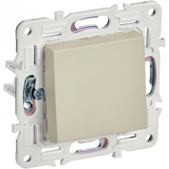 Выключатель 1-клавишный IEK SKANDY 10А SK-V01B бежевый SK-V10-0-10-K10