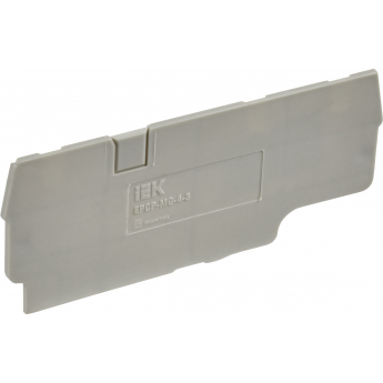 Заглушка IEK для CP-MC 3 вывода 4мм2 серая